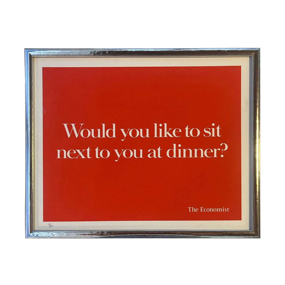 Would You Like to Sit Framed Art