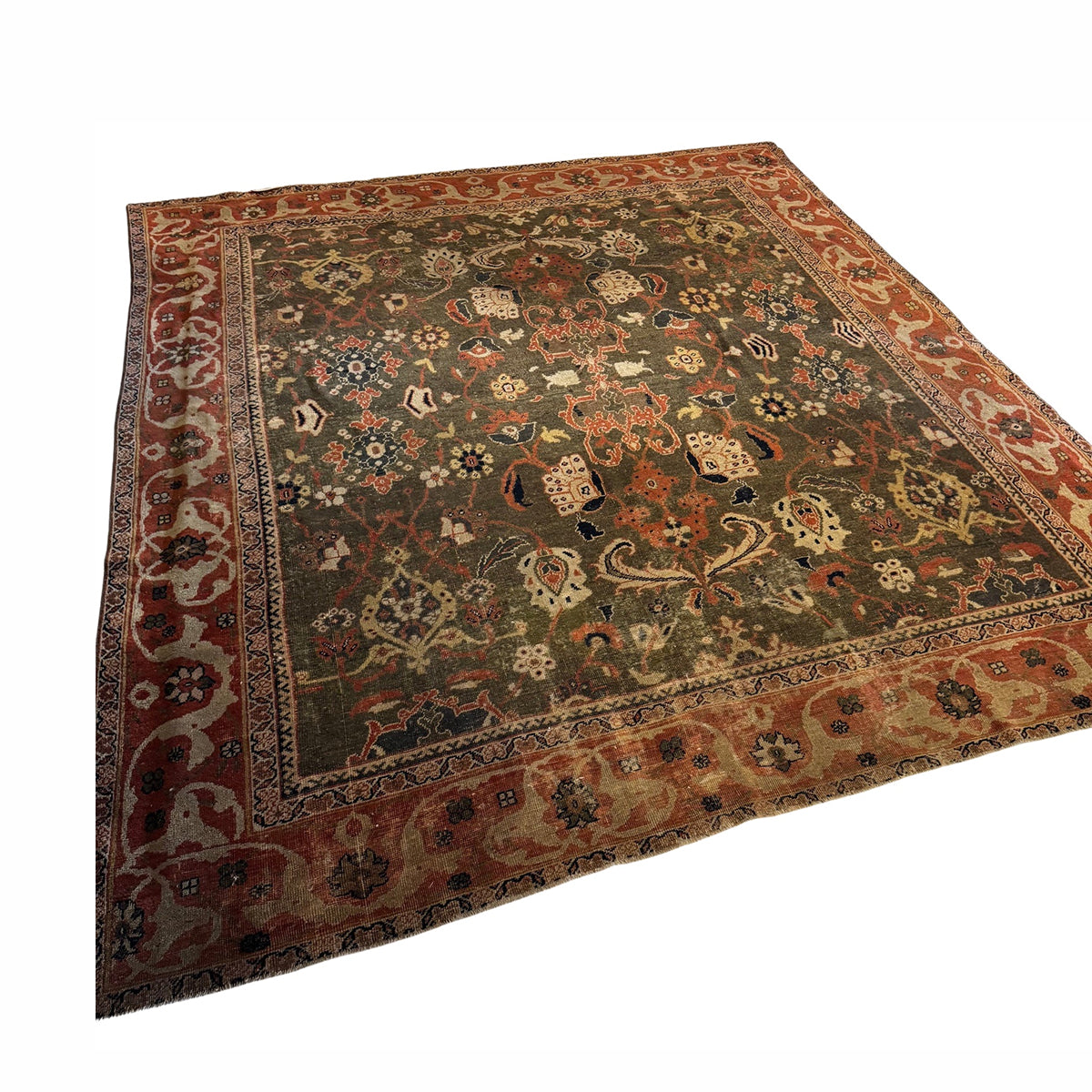 Antique Persian Mahal Rug 10x11