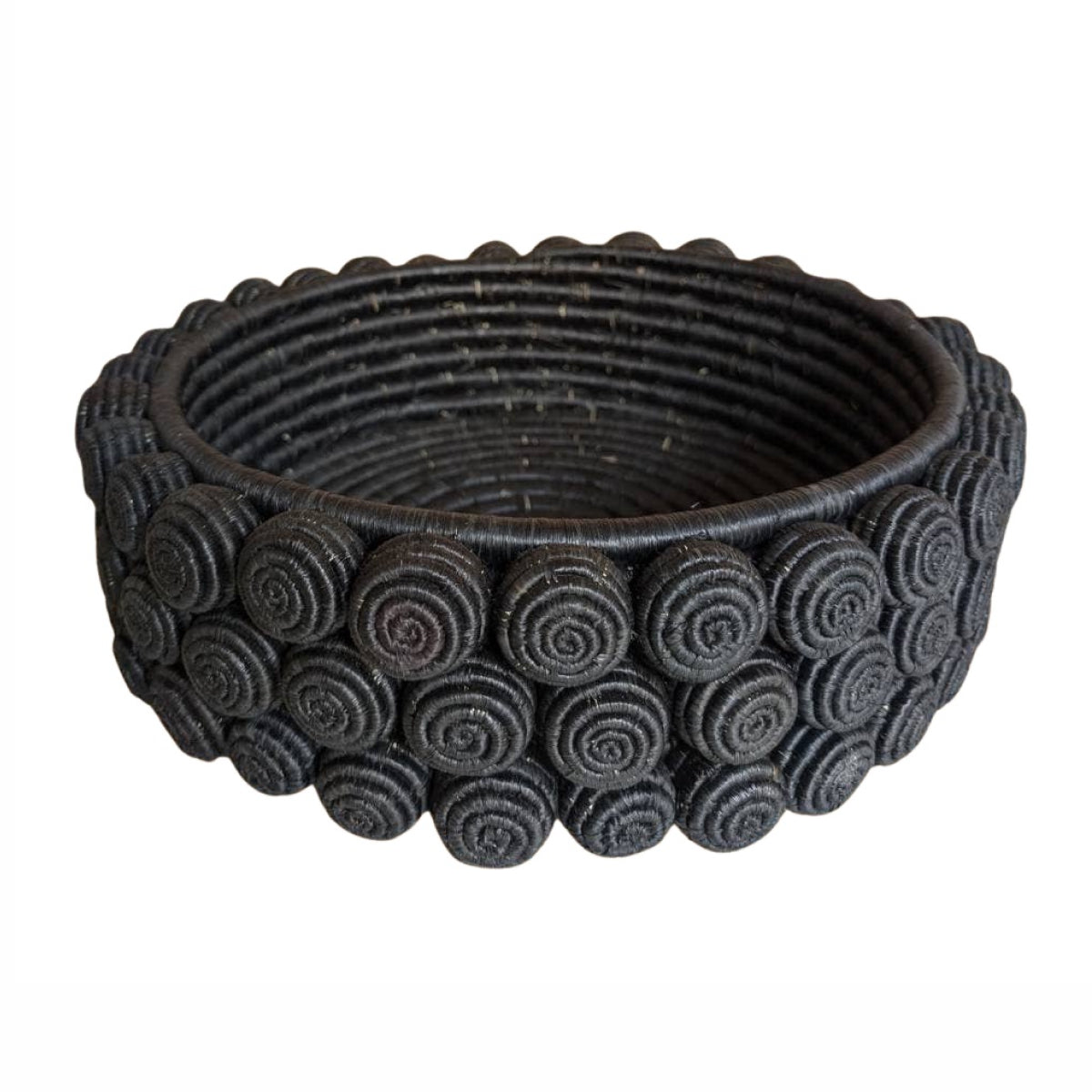Knotty Decorative Bowl: Black