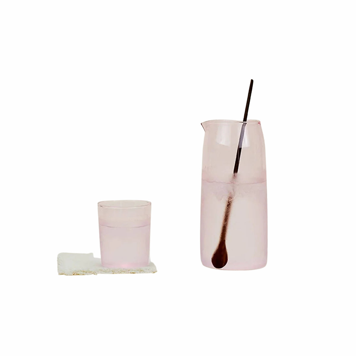 ESSENTIAL GLASSWARE - PITCHERS: BLUSH