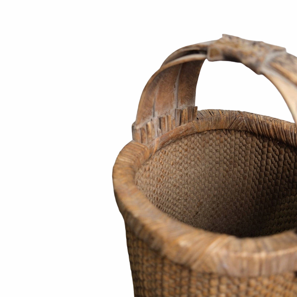 Tall Chinese Vintage Basket