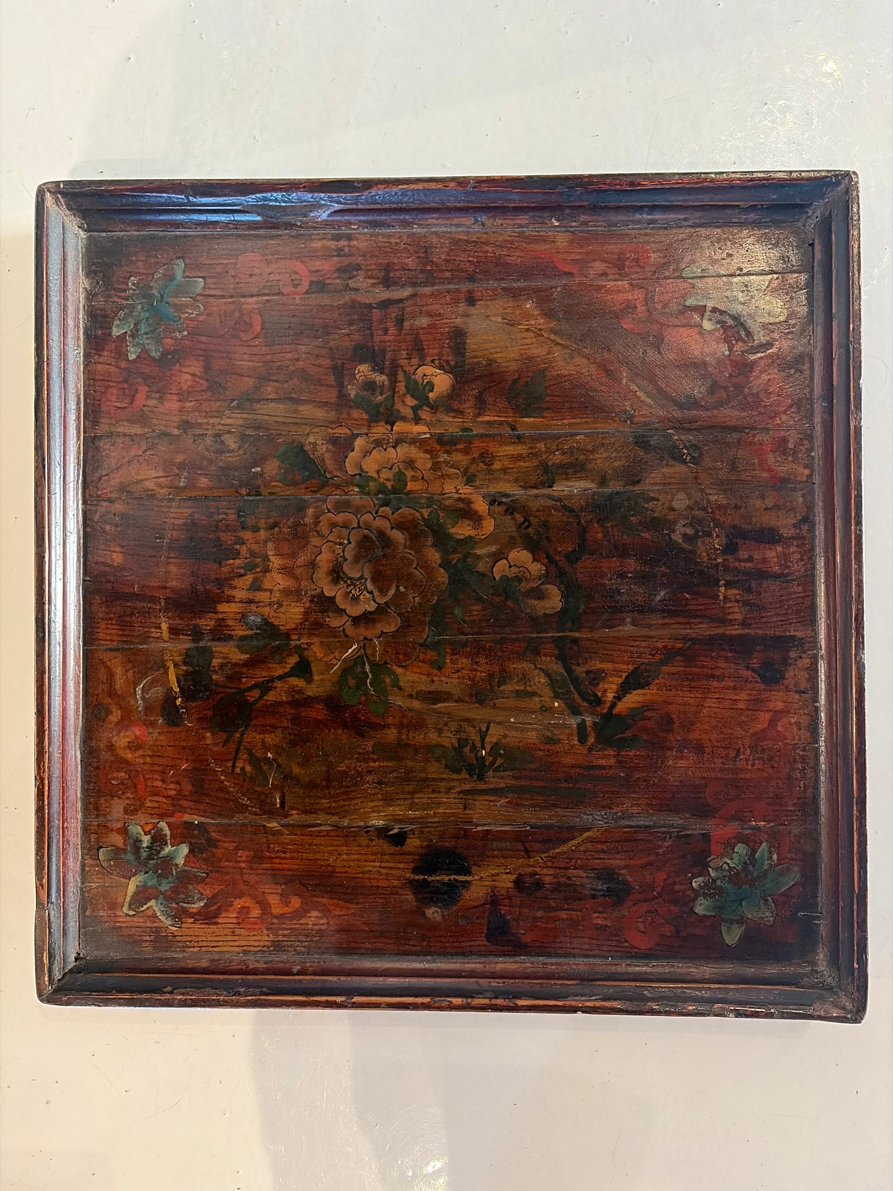 Wood Painted Tray