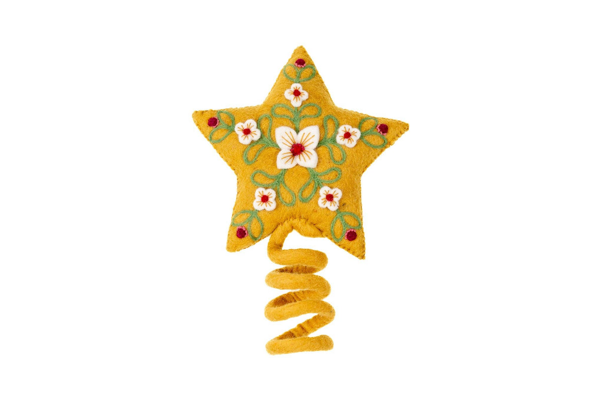 Star Tree Topper- Yellow: Yellow