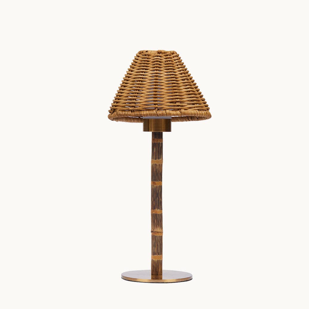 Francis cordless Bamboo table lamp – Rechargeable lighting