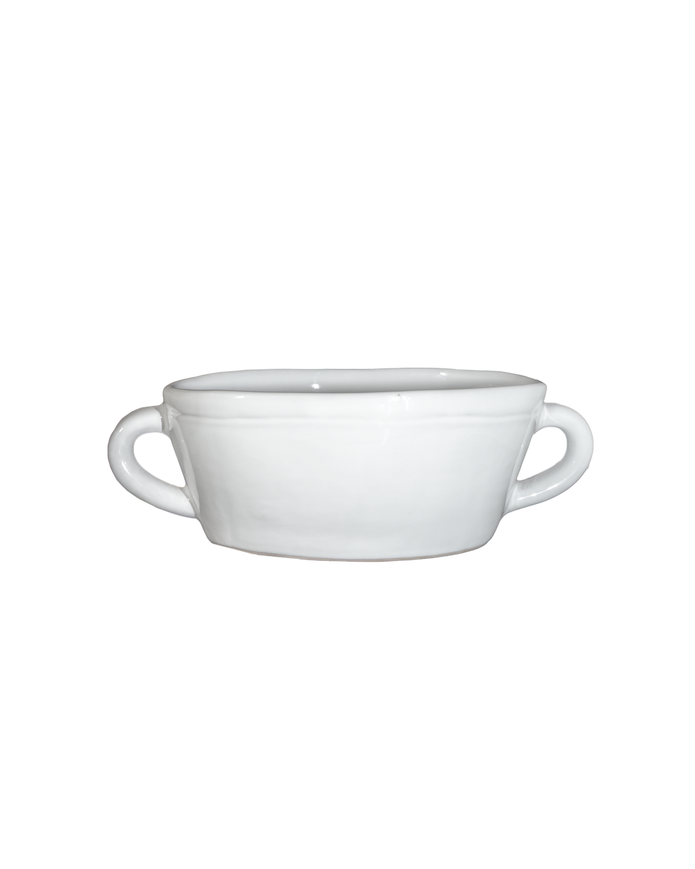 Milk White Oval Bowl