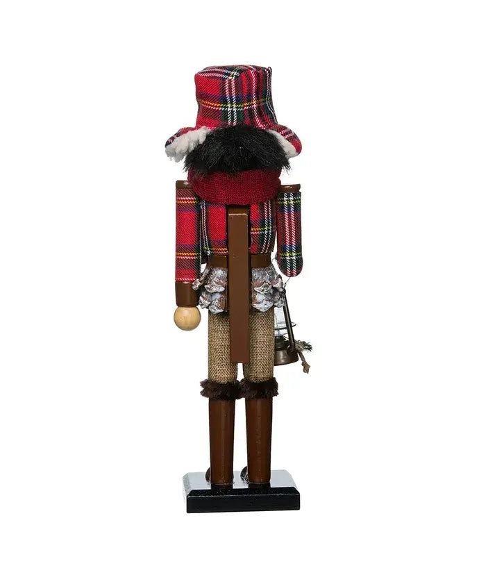 15"WOODEN WOODSMAN NUTCRACKER