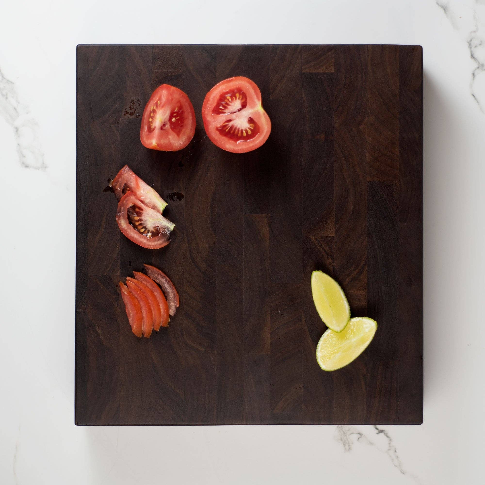 End Grain Square Butcher Block: American Black Walnut