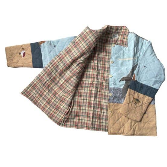 Lighthouse by Bay Reversible Quilted Cotton Jacket, Artfull: L
