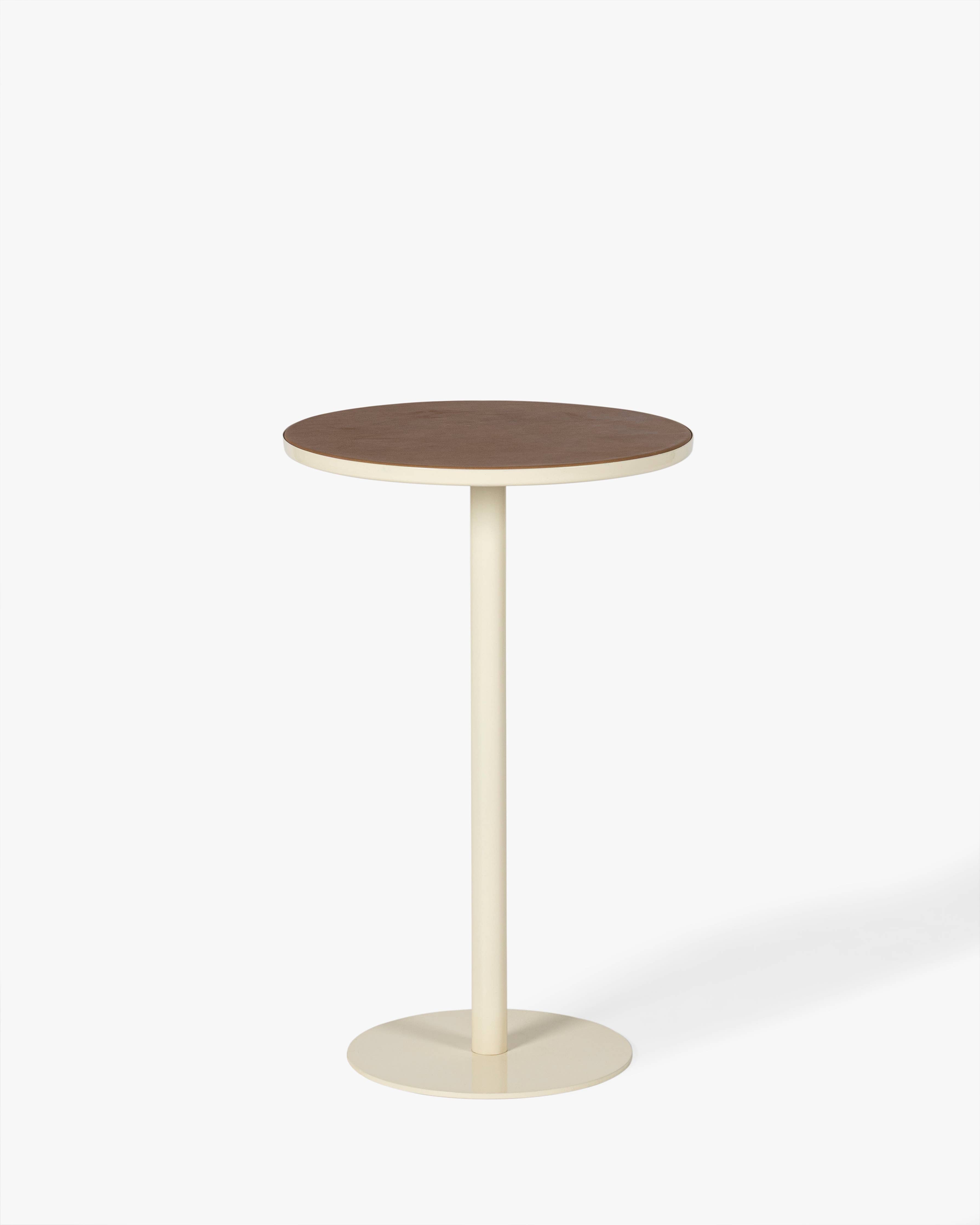 Calder Leather Side Table