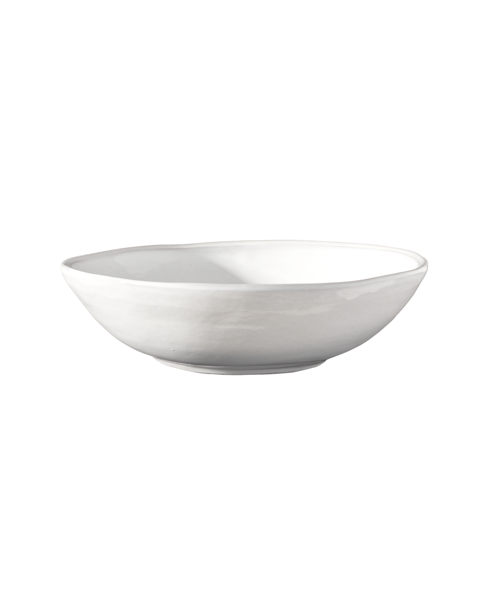 Oval Pasta Bowls in Milk White Gloss, Sold Individually