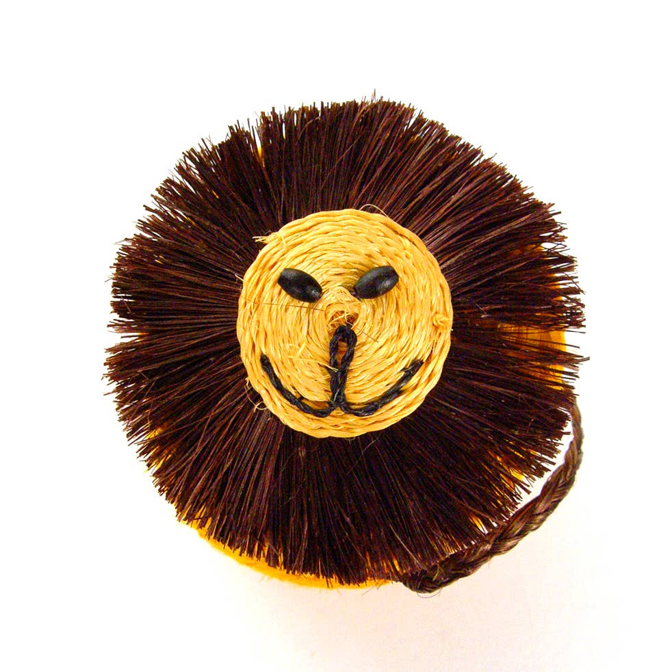 Lion Lidded Basket
