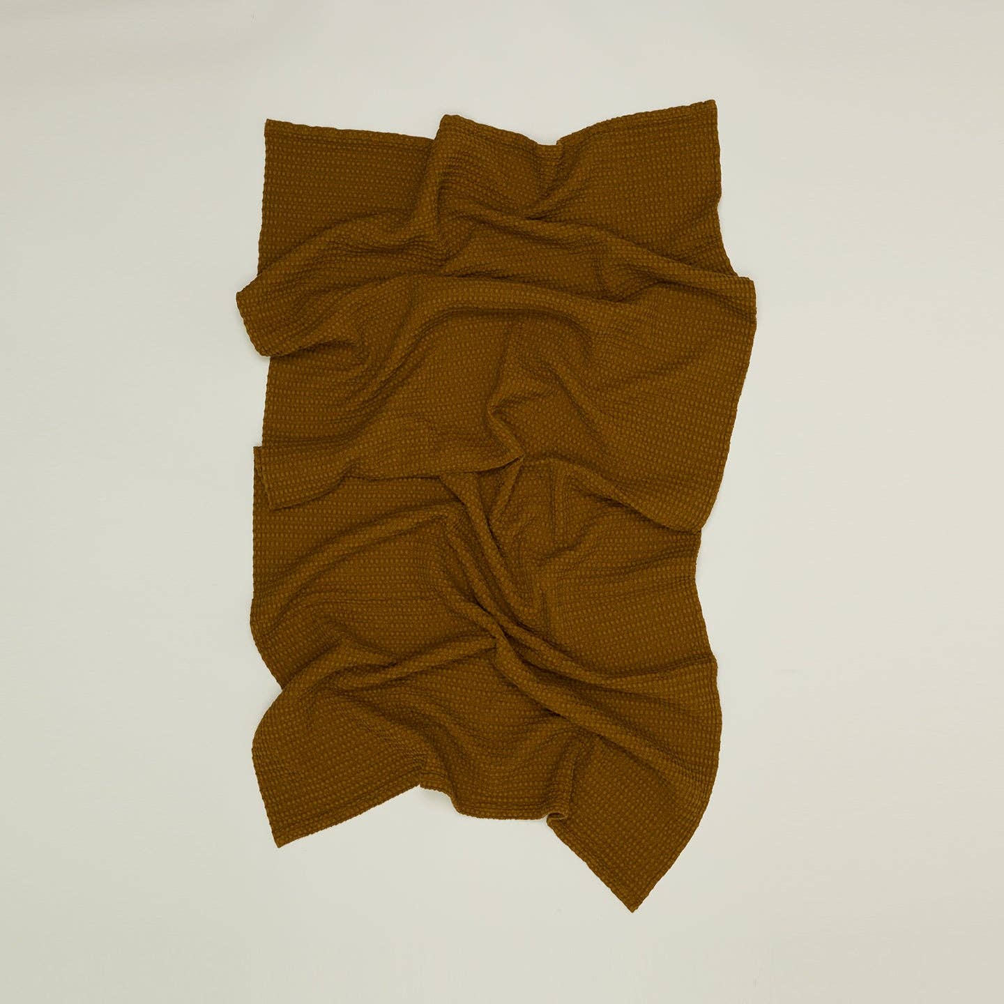 SIMPLE WAFFLE TOWELS - BRONZE: WASHCLOTH
