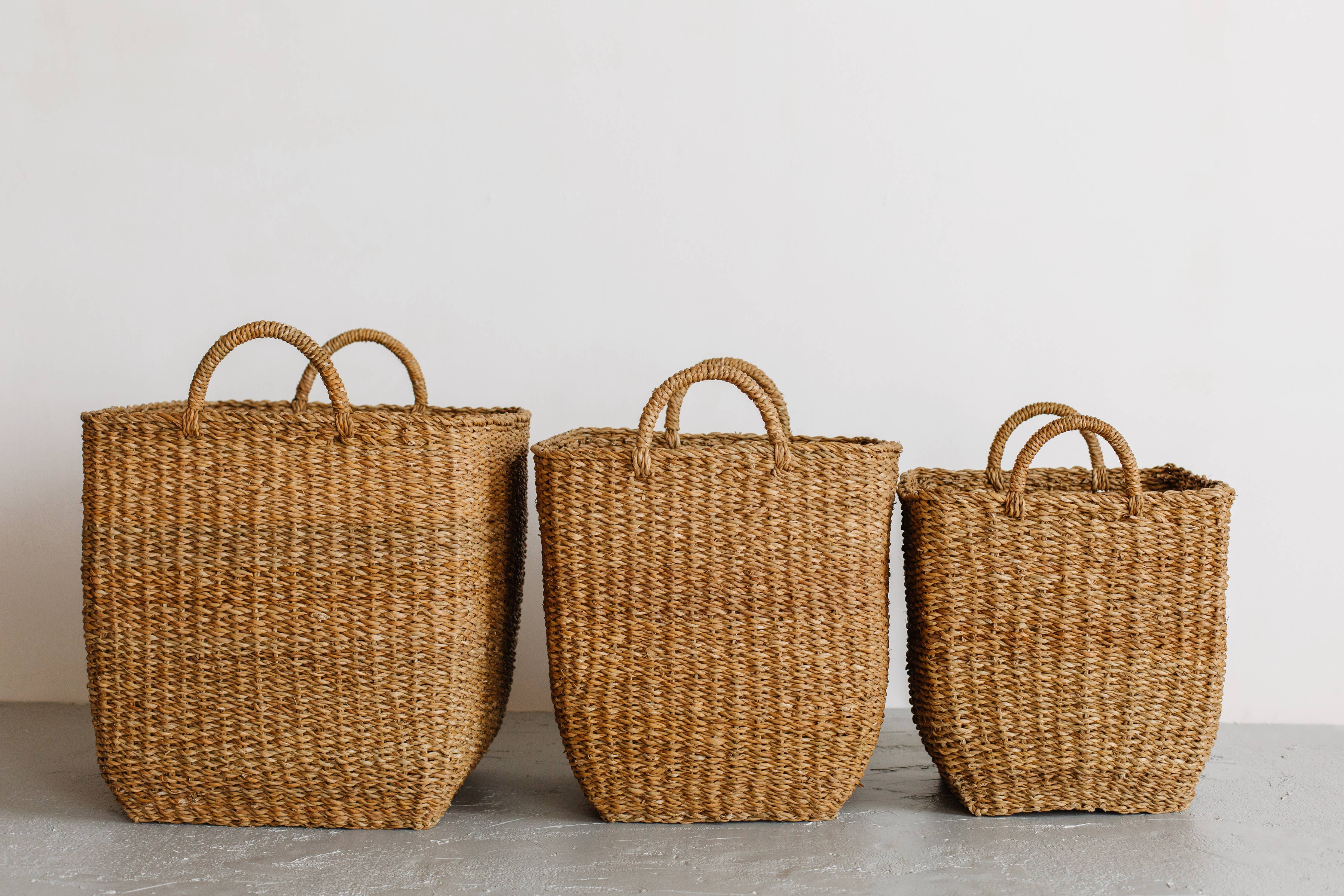 Square Laundry Basket, harvest: Large