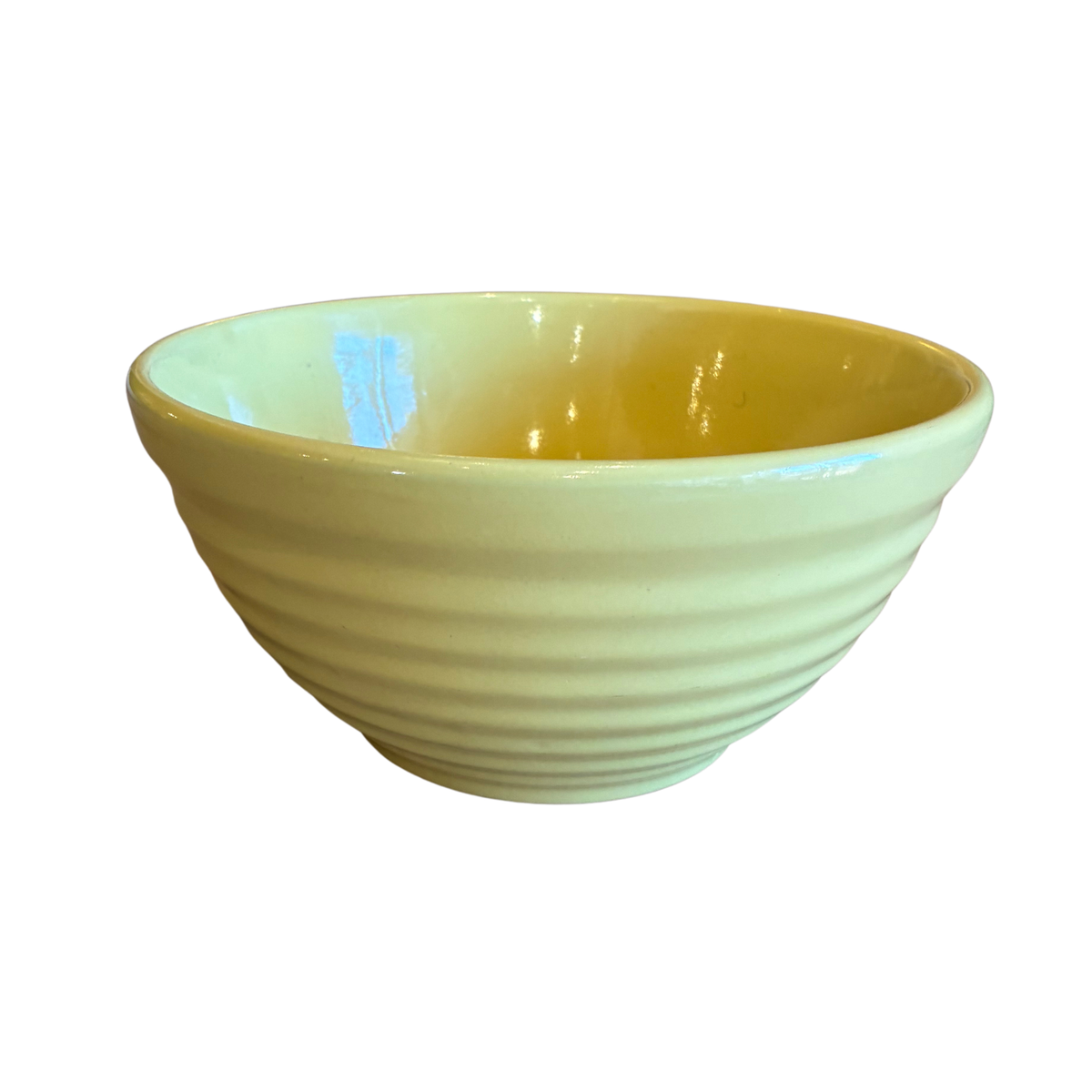 Vintage Bauer Ringware Buttercream Mixing bowl