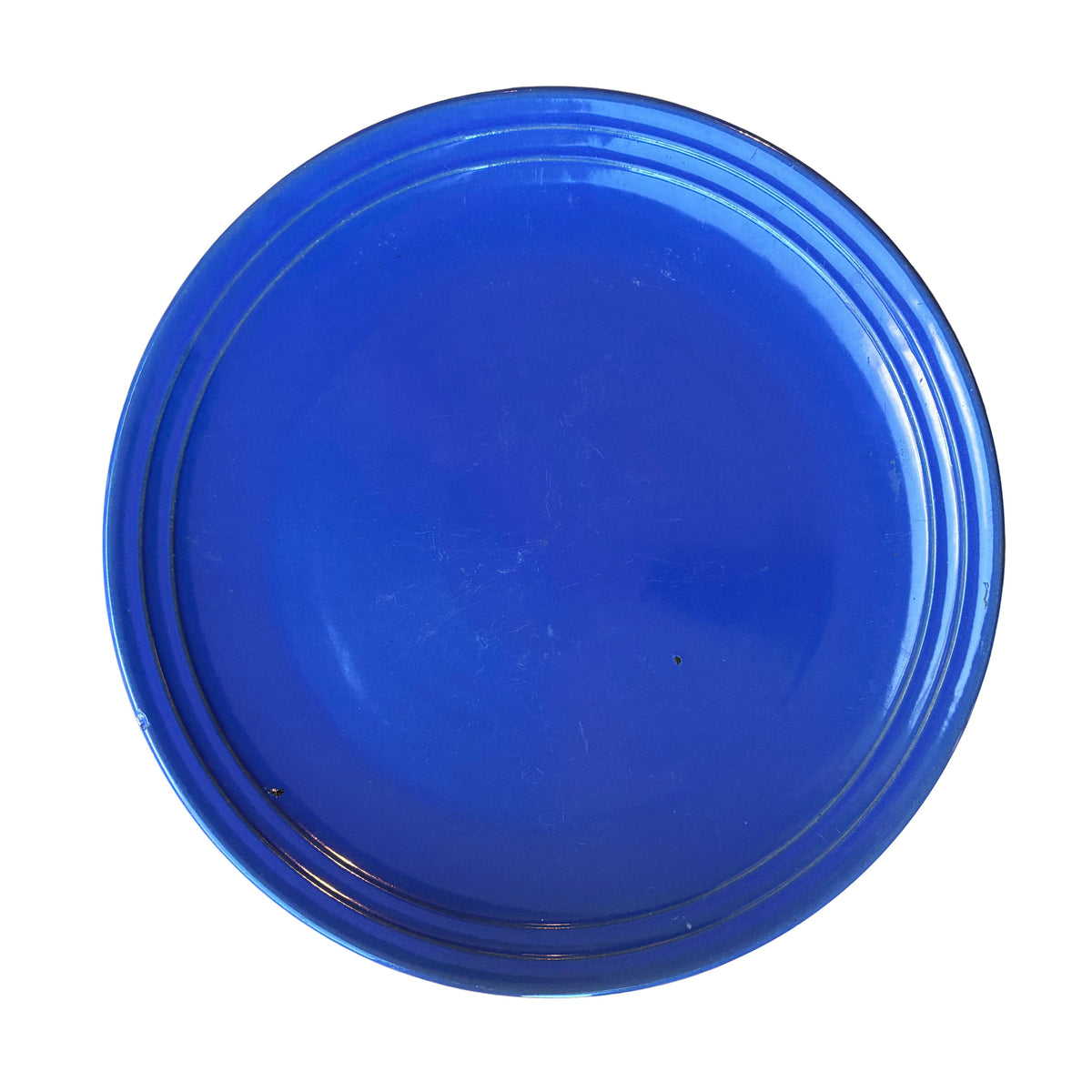 Vintage Bauer Ringware Platter in Cobalt Blue